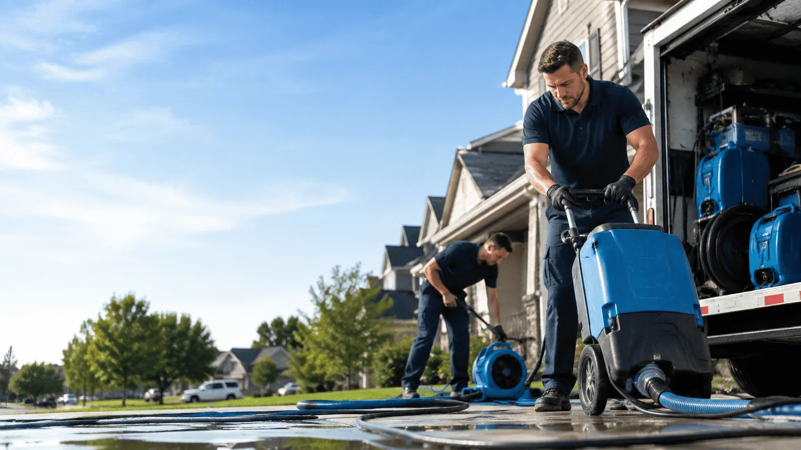 Dehumidification being performed in Center Sandwich, NH